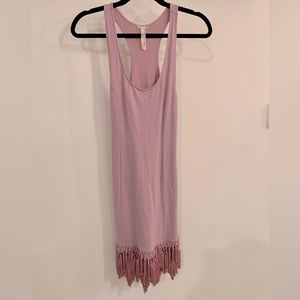 Free People Violet dress with tassels / fringe